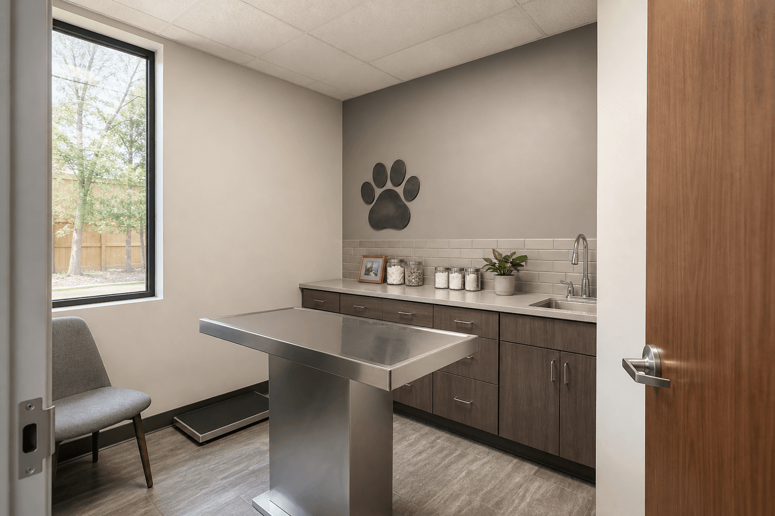 Veterinary commercial space